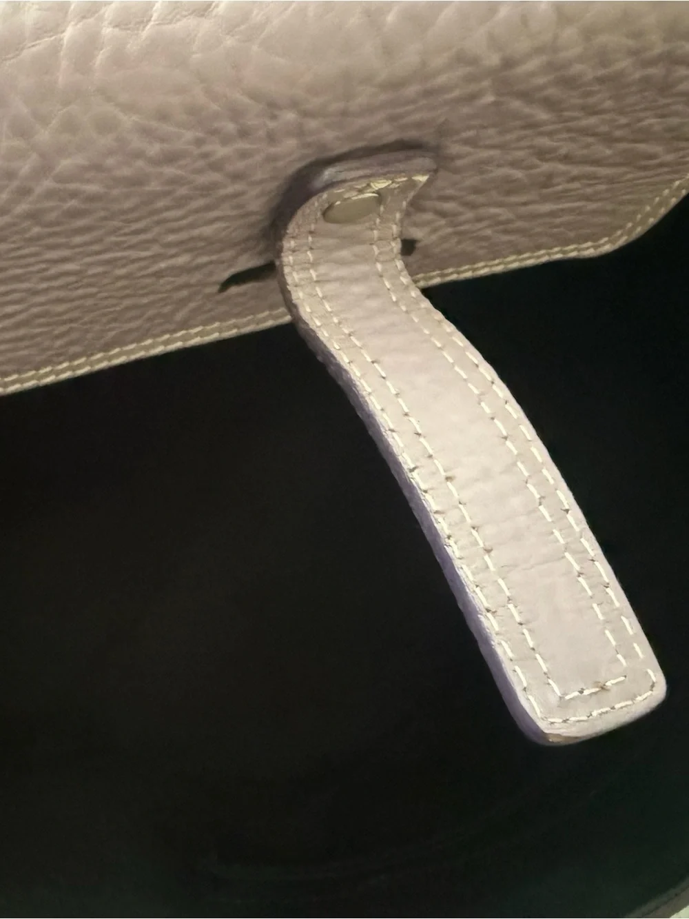 Luella Giselle Lilac Pebbled Leather Handbag